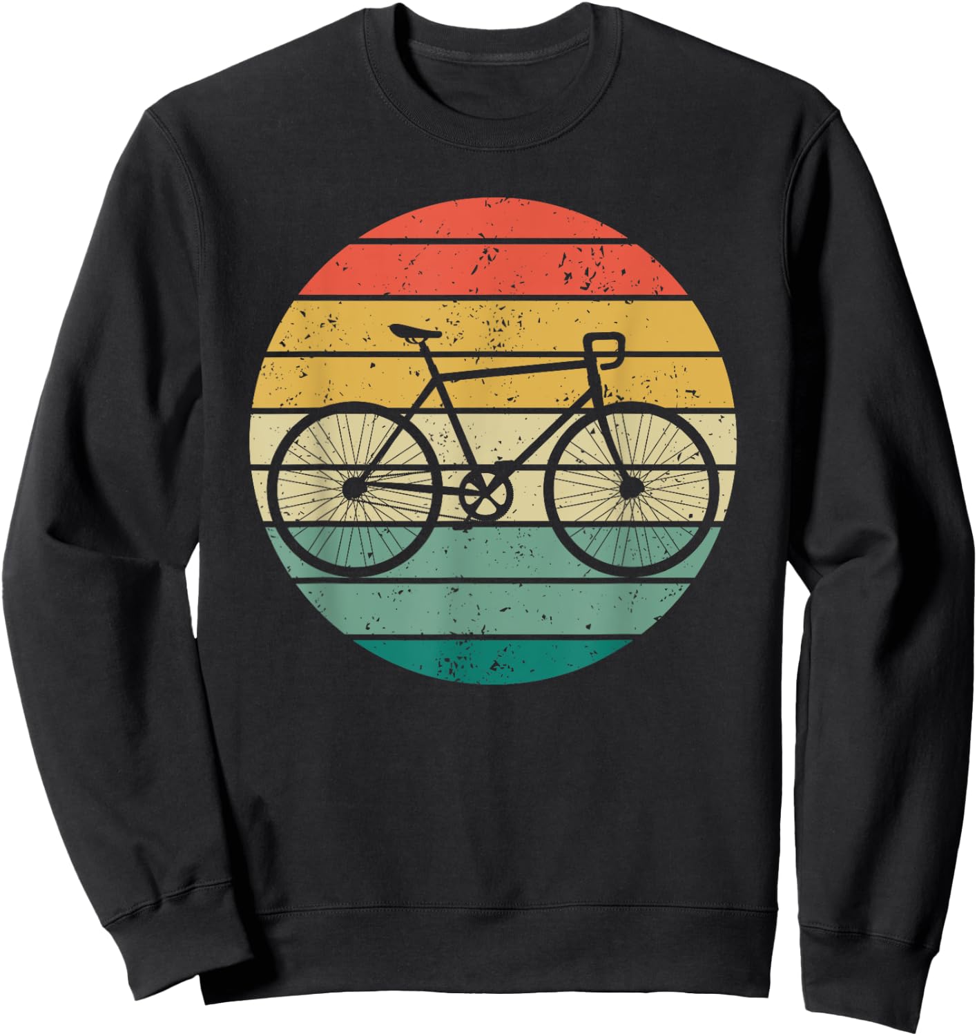 Vintage Racing Bicycle Funny Road Bike Racer Gift Men Women Sweatshirt - Sweatshirt | Black