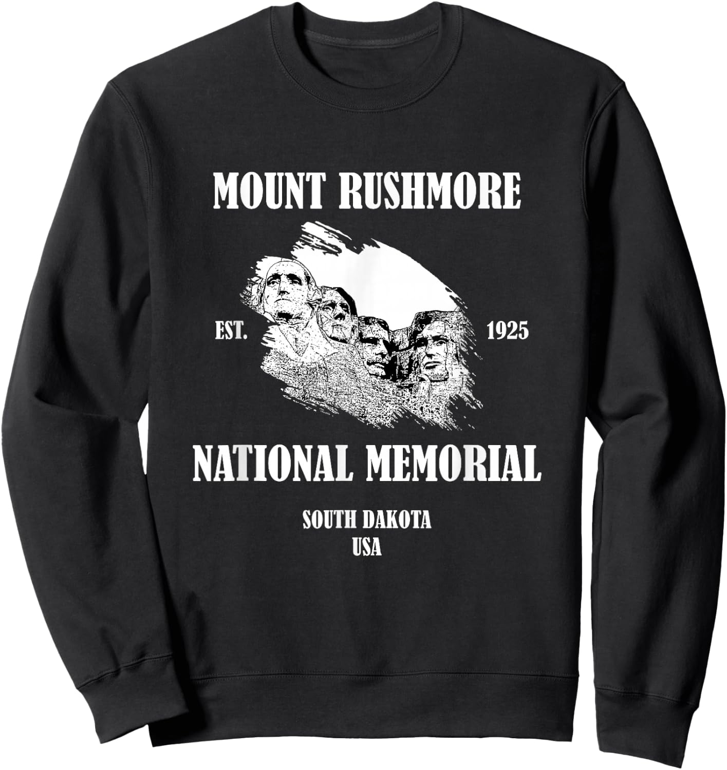 Mount Rushmore National Memorial/South Dakota United States of America Sweatshirt - Sweatshirt | Black