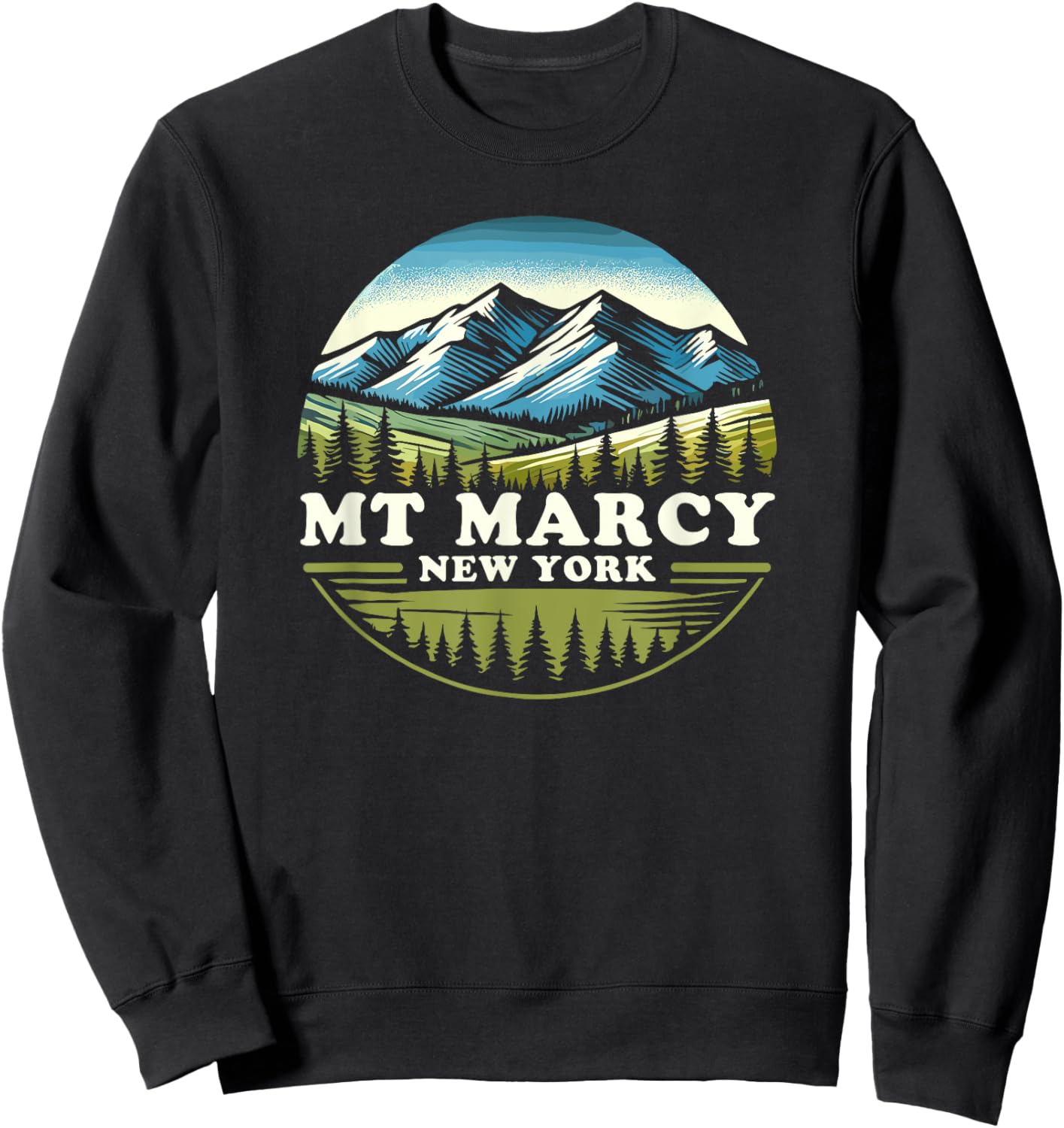 Mount Marcy New York, Mt Marcy, Mount Marcy Sweatshirt - Sweatshirt | Black