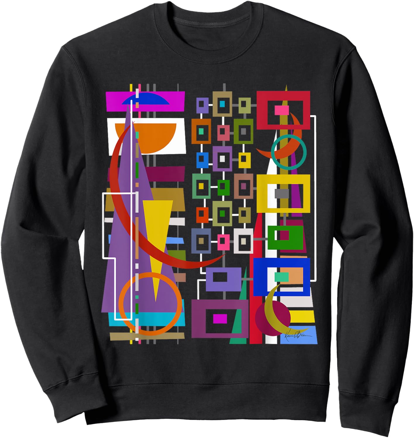 Original Art Gift Abstract Raver Gamer Artist Hipster Sweatshirt - Sweatshirt | Black