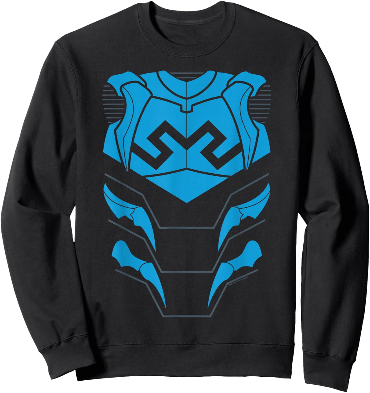 Justice League Blue Beetle Uniform Halloween Costume Sweatshirt - Sweatshirt | Black