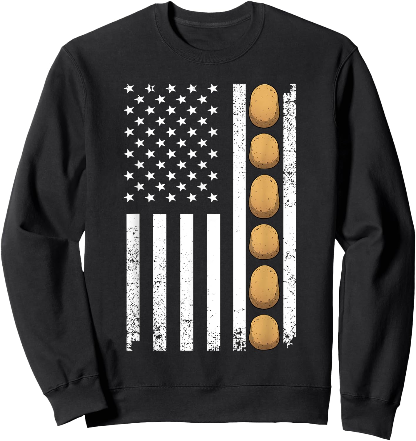 Potato Novelty Women Adult Toddler Gag Potato Lover Sweatshirt - Sweatshirt | Black