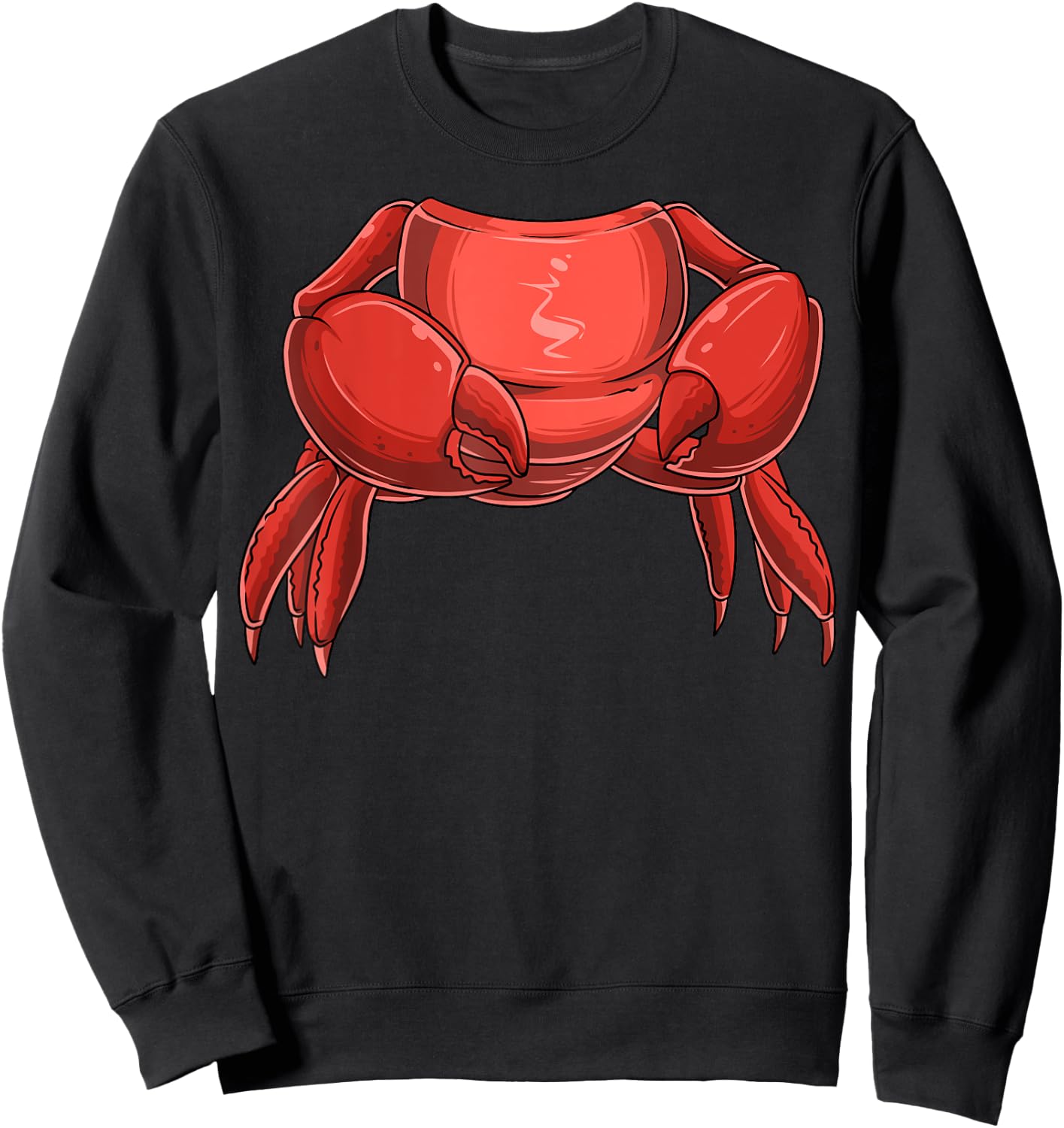 Easy Crab Costume Crab Body Headless Crab Costume Sweatshirt - Sweatshirt | Black