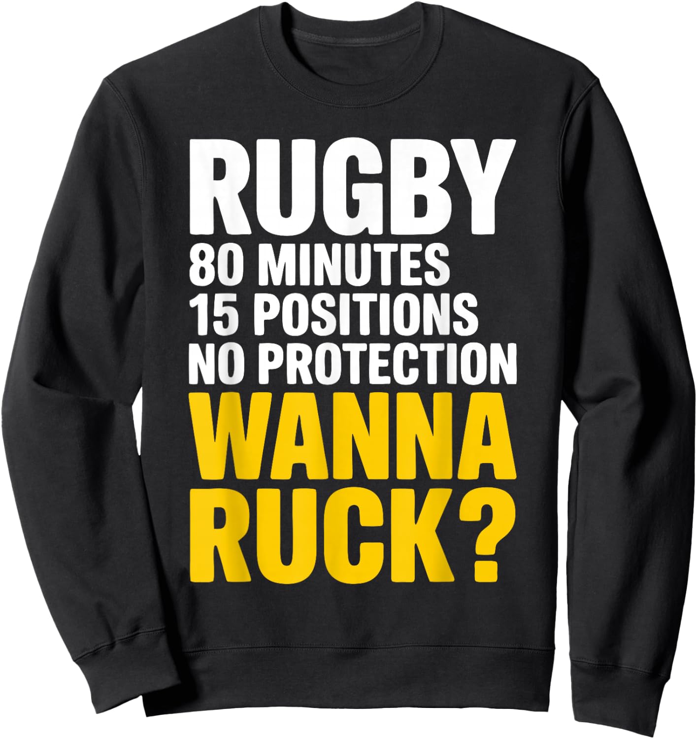 Hilarious Rugby Player Rugby Pun Rugby Sweatshirt - Sweatshirt | Black