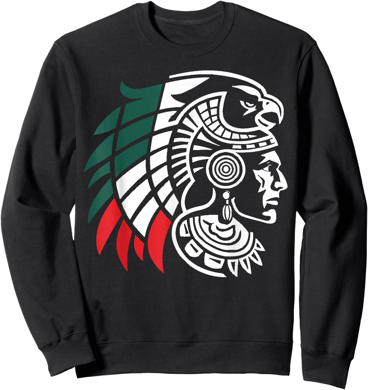 Aztec Warrior Mayan Indigenous Mexican Aztec Jaguar Sweatshirt - Sweatshirt | Black