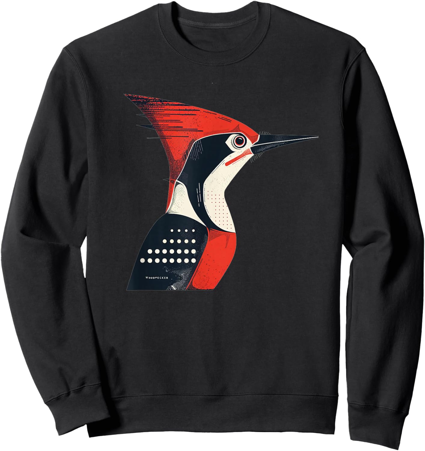 Funny Woodpecker Face Costume for Boys and Girls Sweatshirt - Sweatshirt | Black