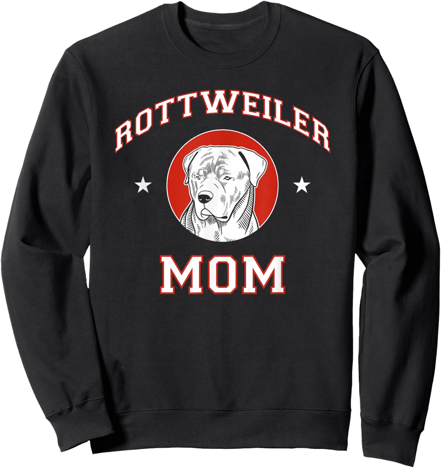 Rottweiler Mom Dog Mother Sweatshirt - Sweatshirt | Black