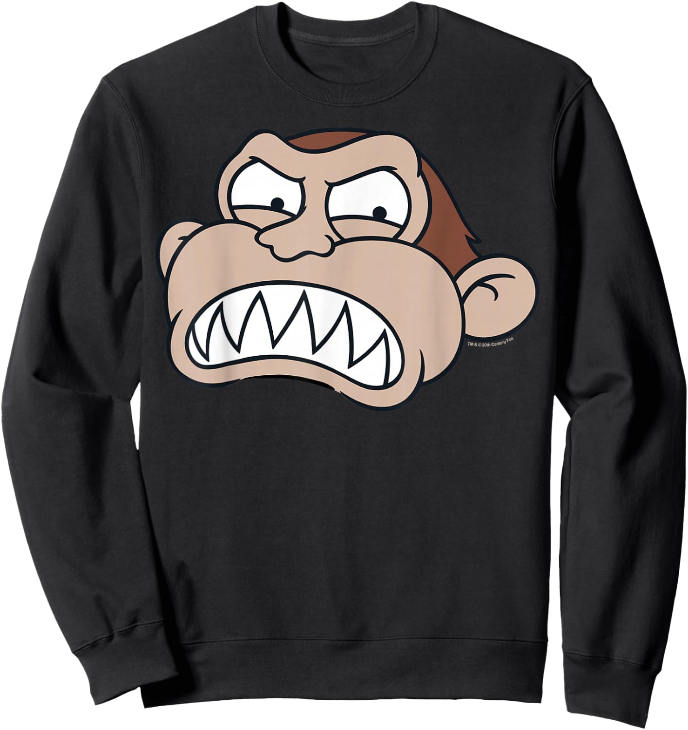 Family Guy Evil Monkey Angry Big Face Big Chest Portrait Sweatshirt - Sweatshirt | Black