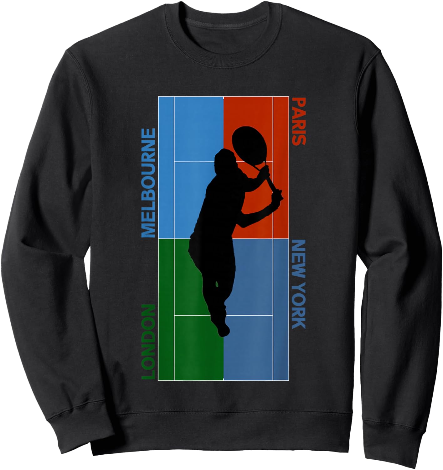 Tennis Grand Slam Courts Sweatshirt - Sweatshirt | Black