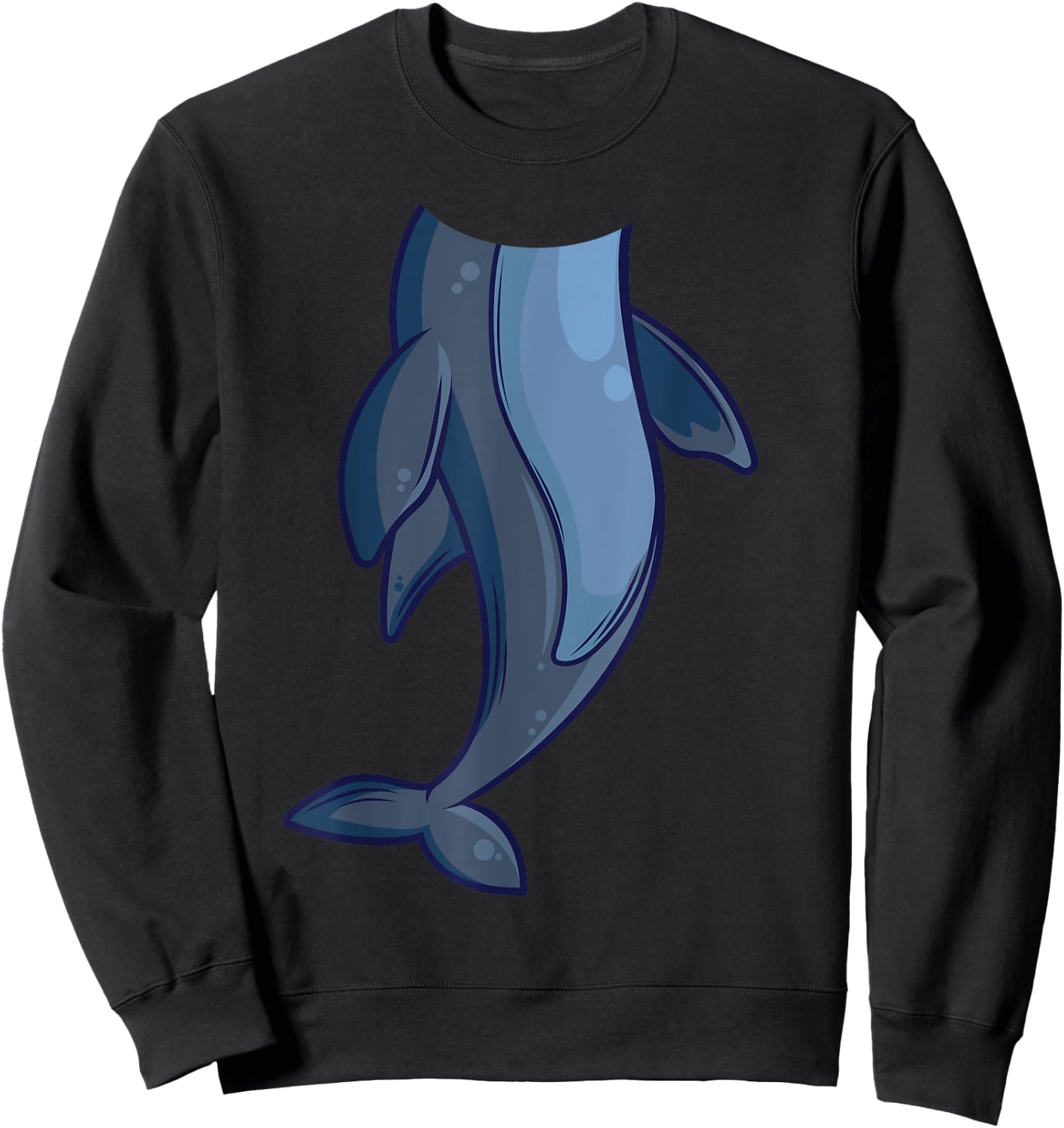 Funny Headless Dolphin Halloween Mammal Costume DIY Outfit Sweatshirt - Sweatshirt | Black