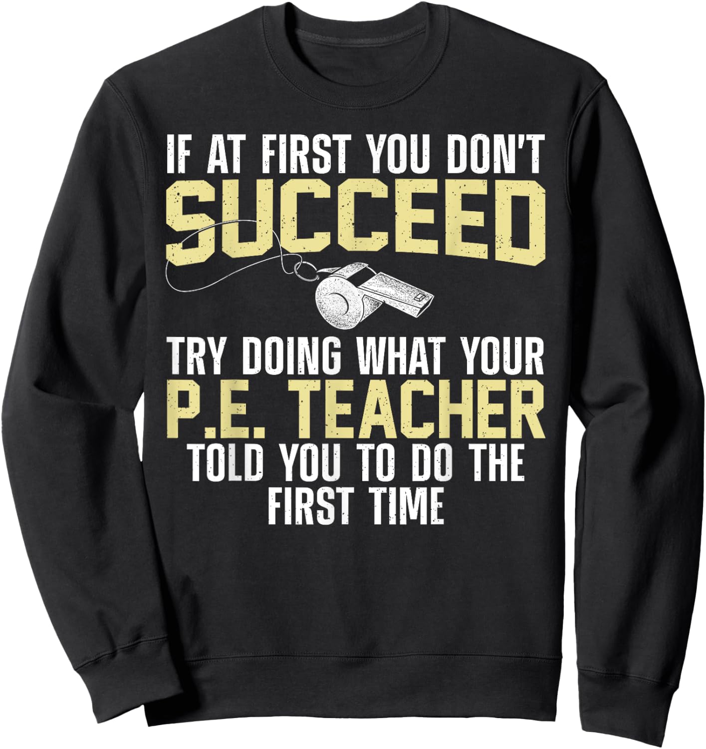 Best PE Teacher Art Women Physical Education Teacher Sweatshirt - Sweatshirt | Black