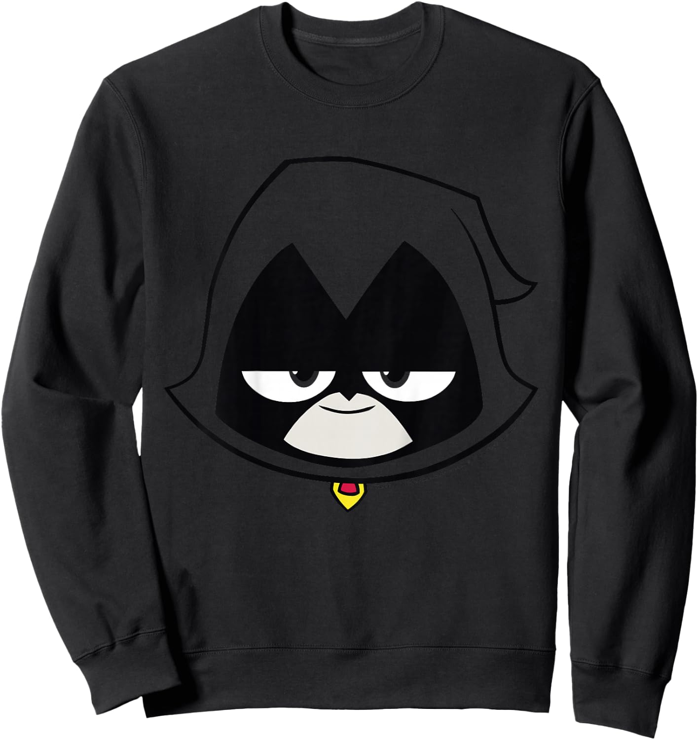 Kids DC Comics Teen Titans Go! Raven Big Face Sweatshirt - Sweatshirt | Black