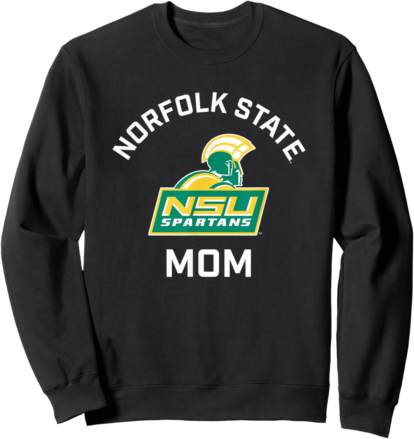 Norfolk State University Spartans Arched Mom Sweatshirt - Sweatshirt | Black
