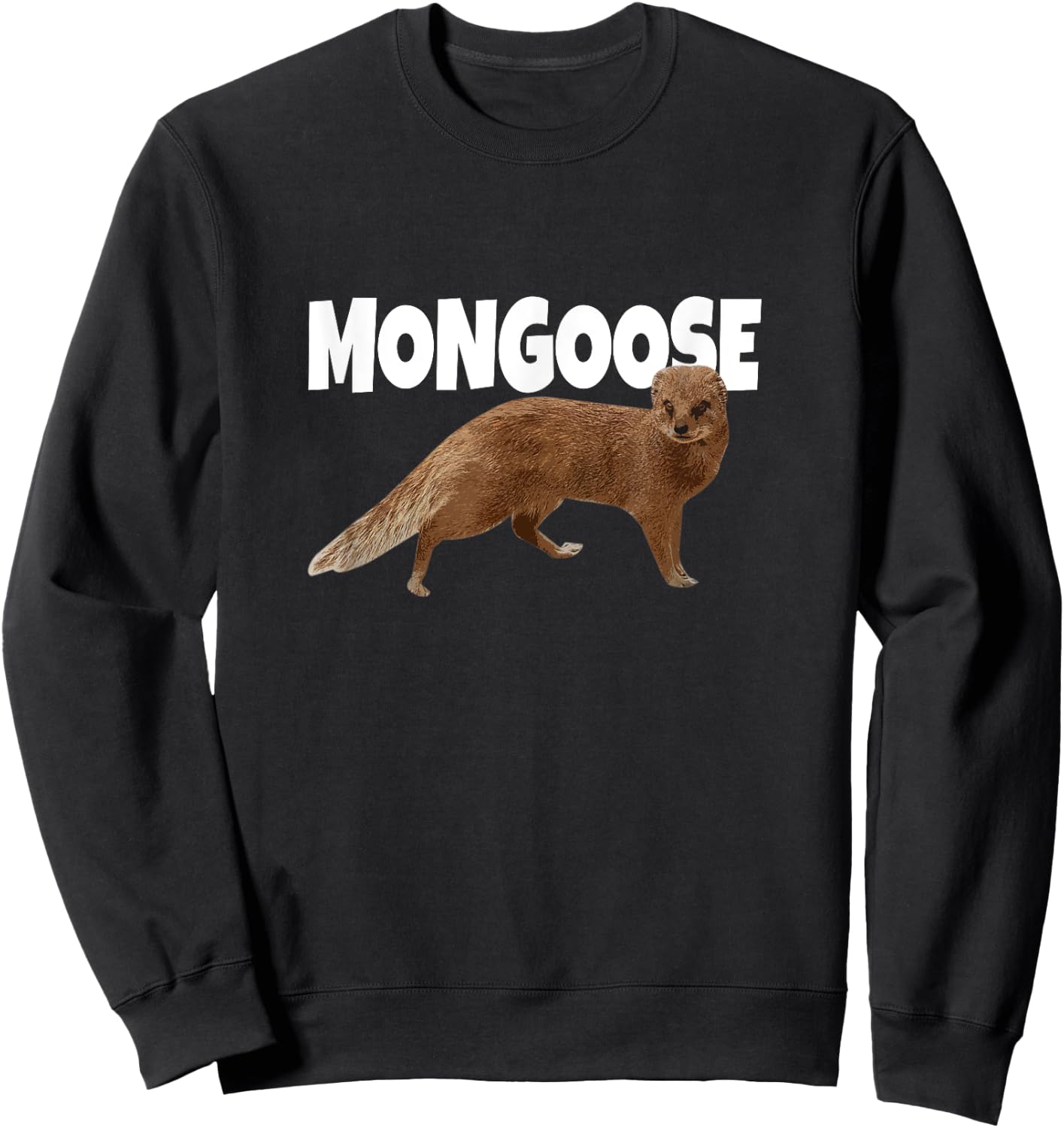 Cool Animal - Mongoose Lover Sweatshirt - Sweatshirt | Black