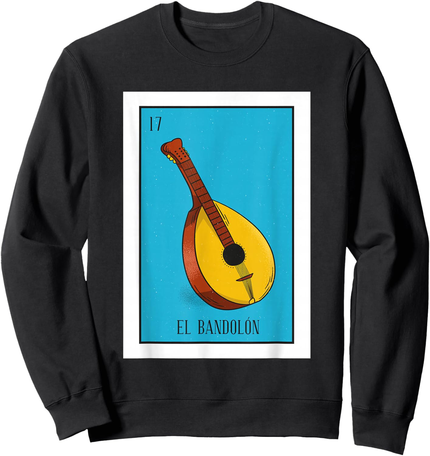El Bandolon Lottery Gift The Bandolon Card Mexican Lottery Sweatshirt - Sweatshirt | Black