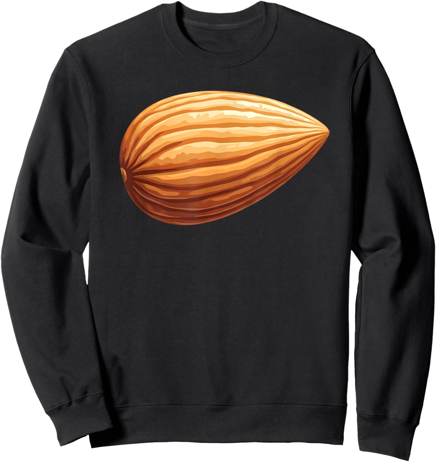 Nuts Mixed Variety Halloween Matching Group Costume Almond Sweatshirt - Sweatshirt | Black