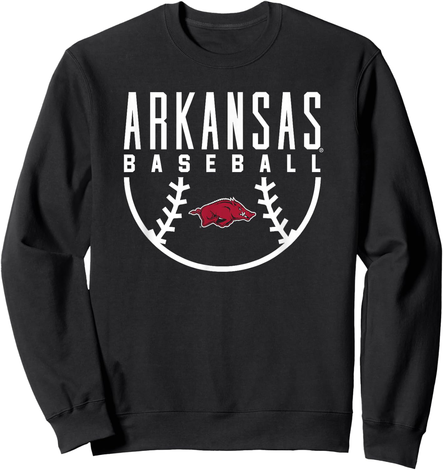 University of Arkansas Razorbacks Baseball Sweatshirt - Sweatshirt | Black