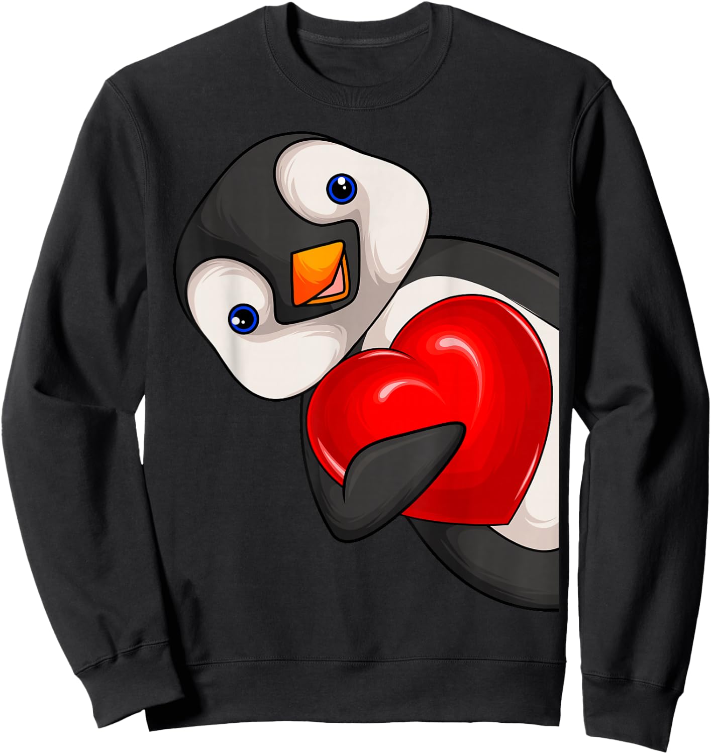 Penguin Girls Women Children Penguin Sweatshirt - Sweatshirt | Black