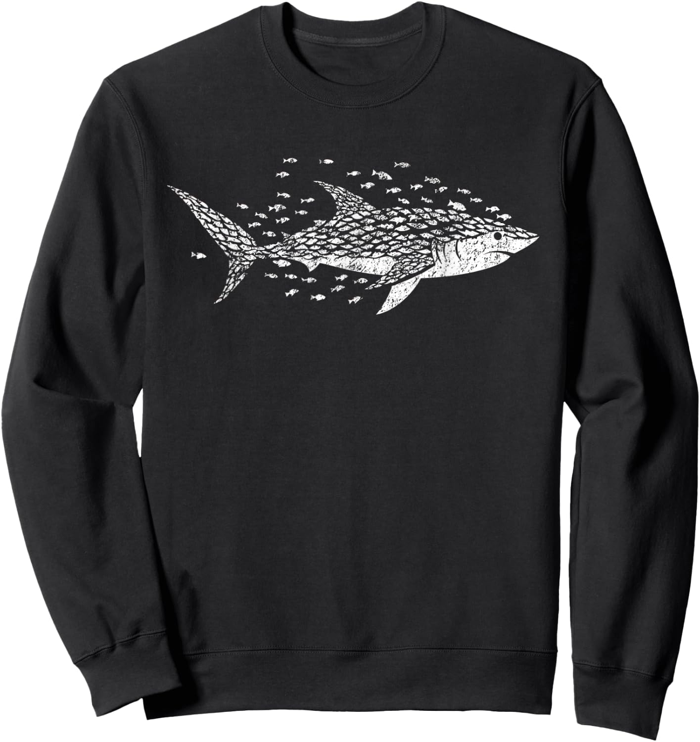 White Shark Lover Marine Biology Animal Science Sweatshirt - Sweatshirt | Black