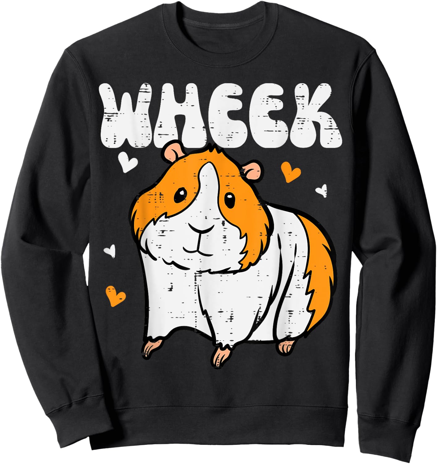 Guinea Pig Wheek Cavy Lover Rodent Girls Boys Kids Women Men Sweatshirt - Sweatshirt | Black