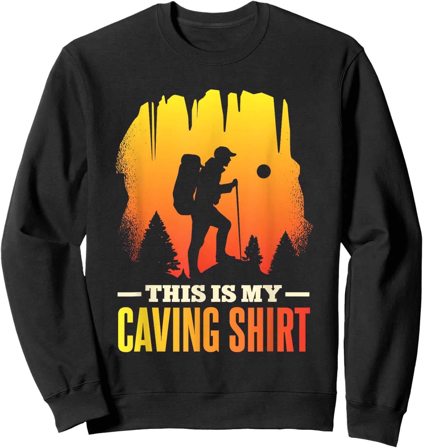 Hobby Cave Explorer Caving Exploring Sweatshirt - Sweatshirt | Black
