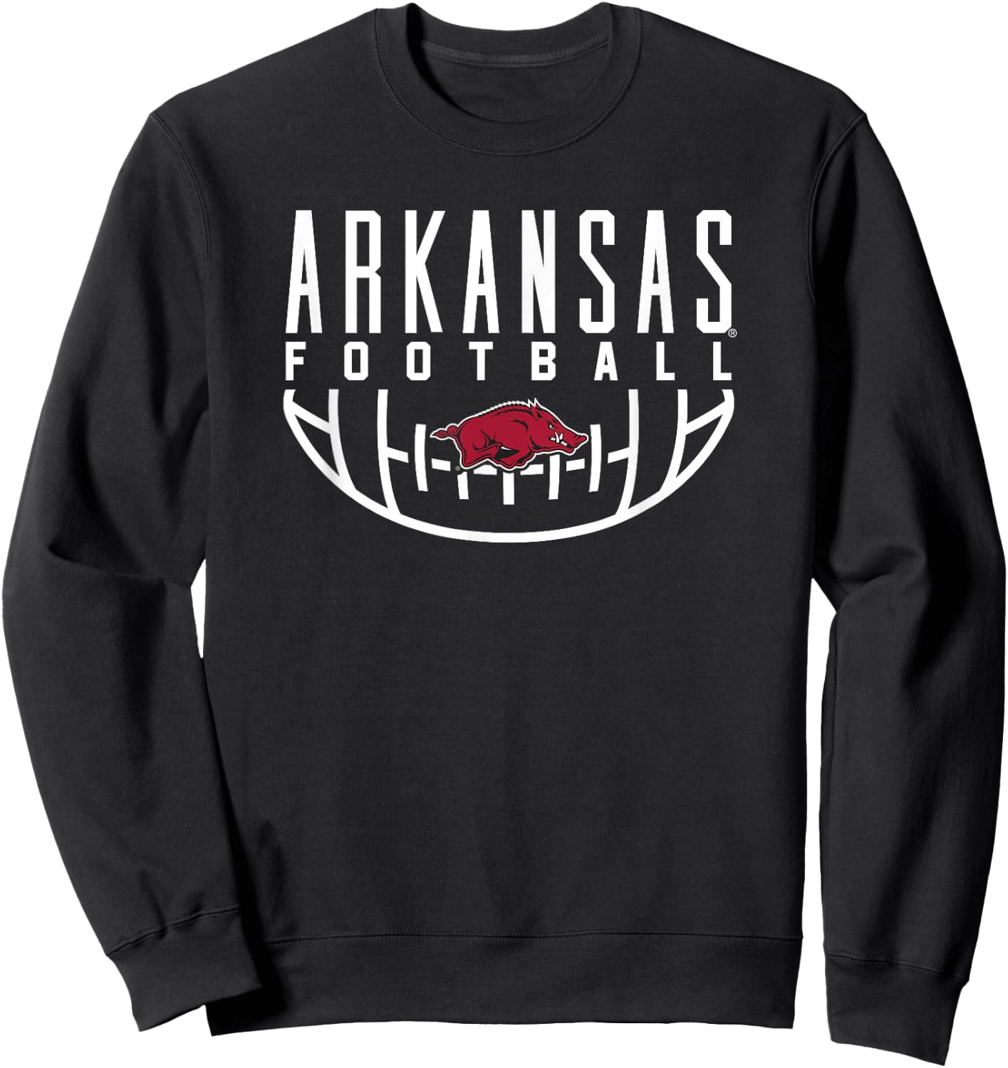 University of Arkansas Razorbacks Football Sweatshirt - Sweatshirt | Black