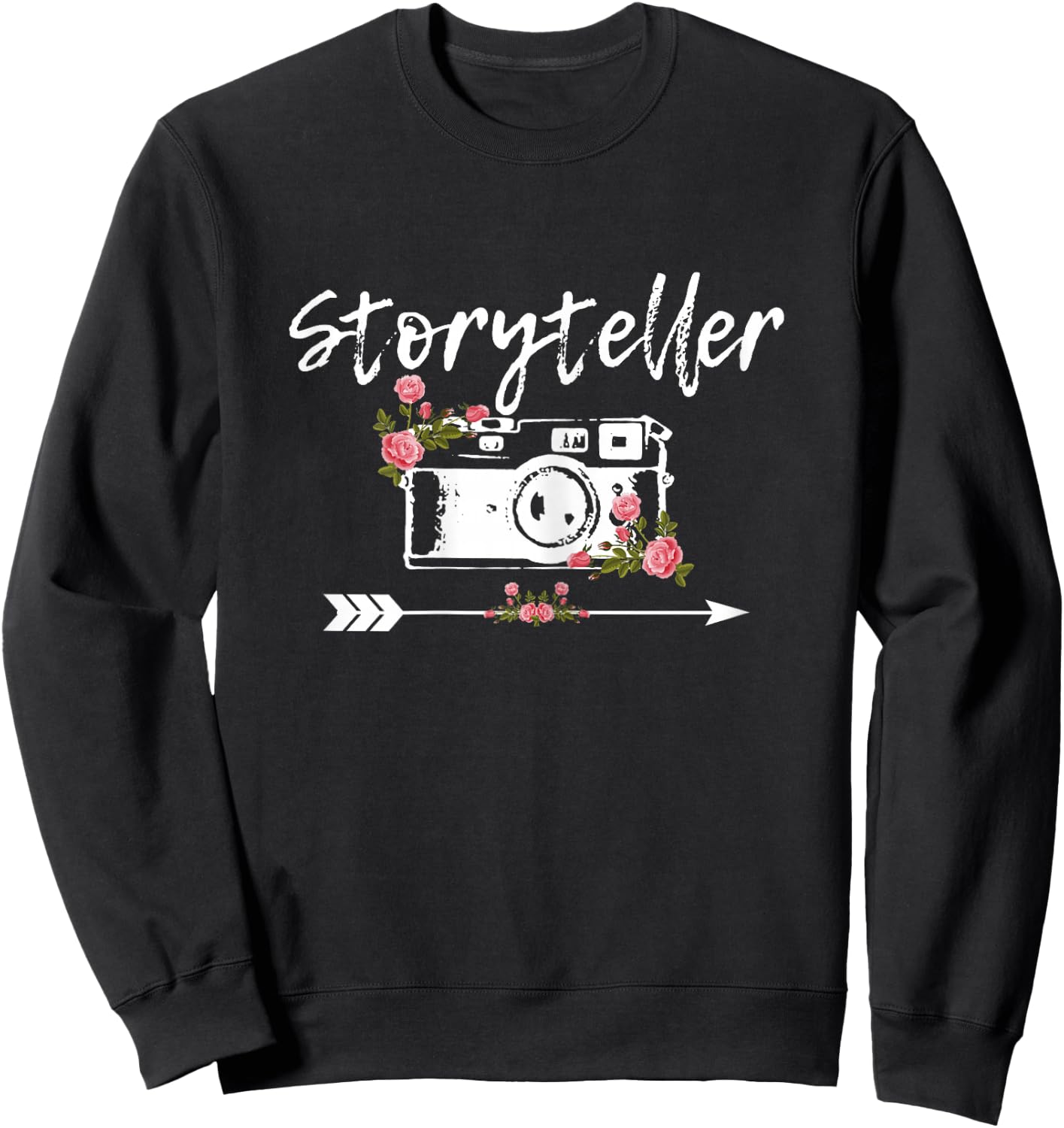 Photographer Vintage Camera Storyteller Photography Gift Sweatshirt - Sweatshirt | Black