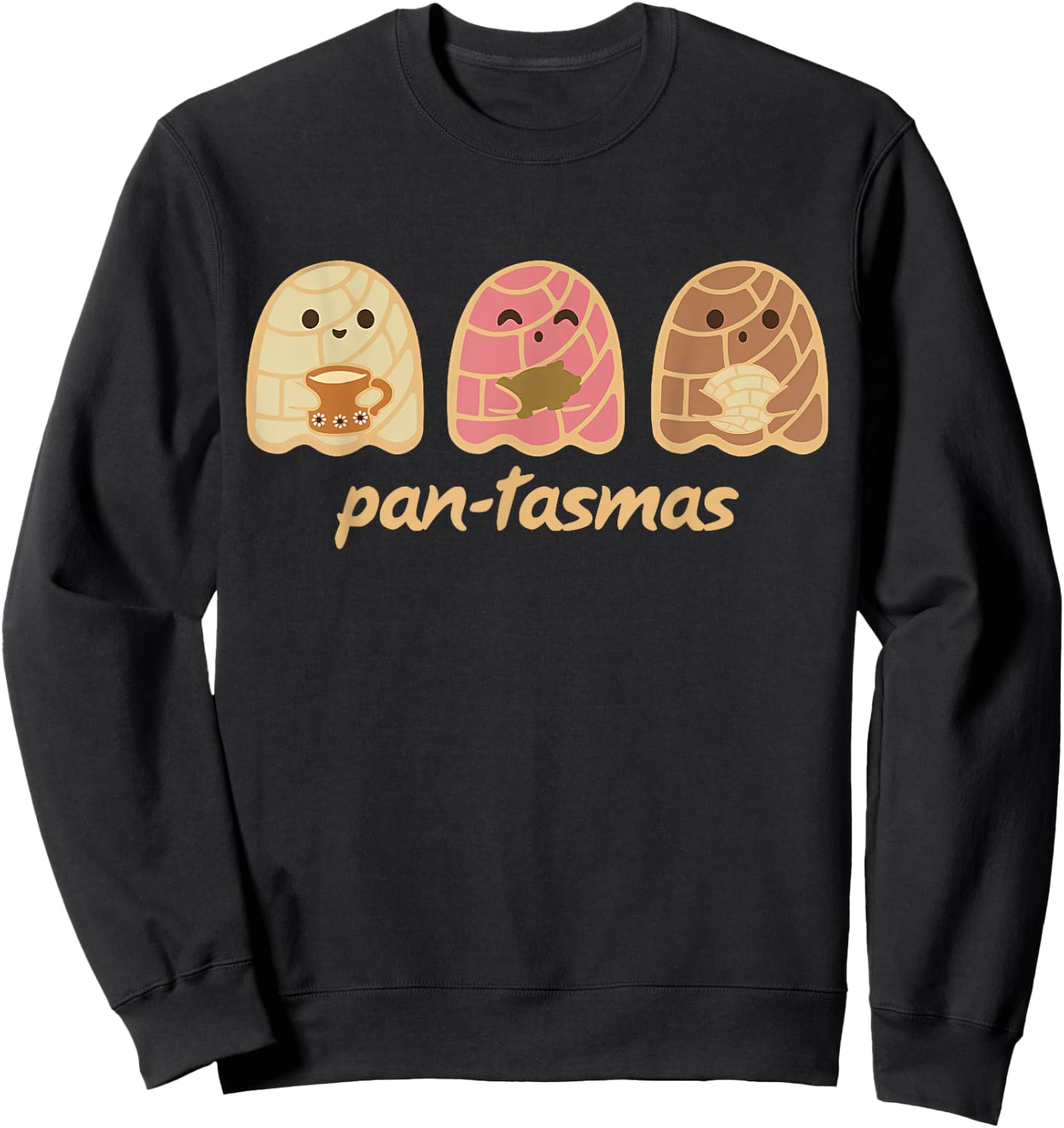Pantasmas Ghost Shirt | Cute Ghost Fall Girls Sweatshirt - Sweatshirt | Black