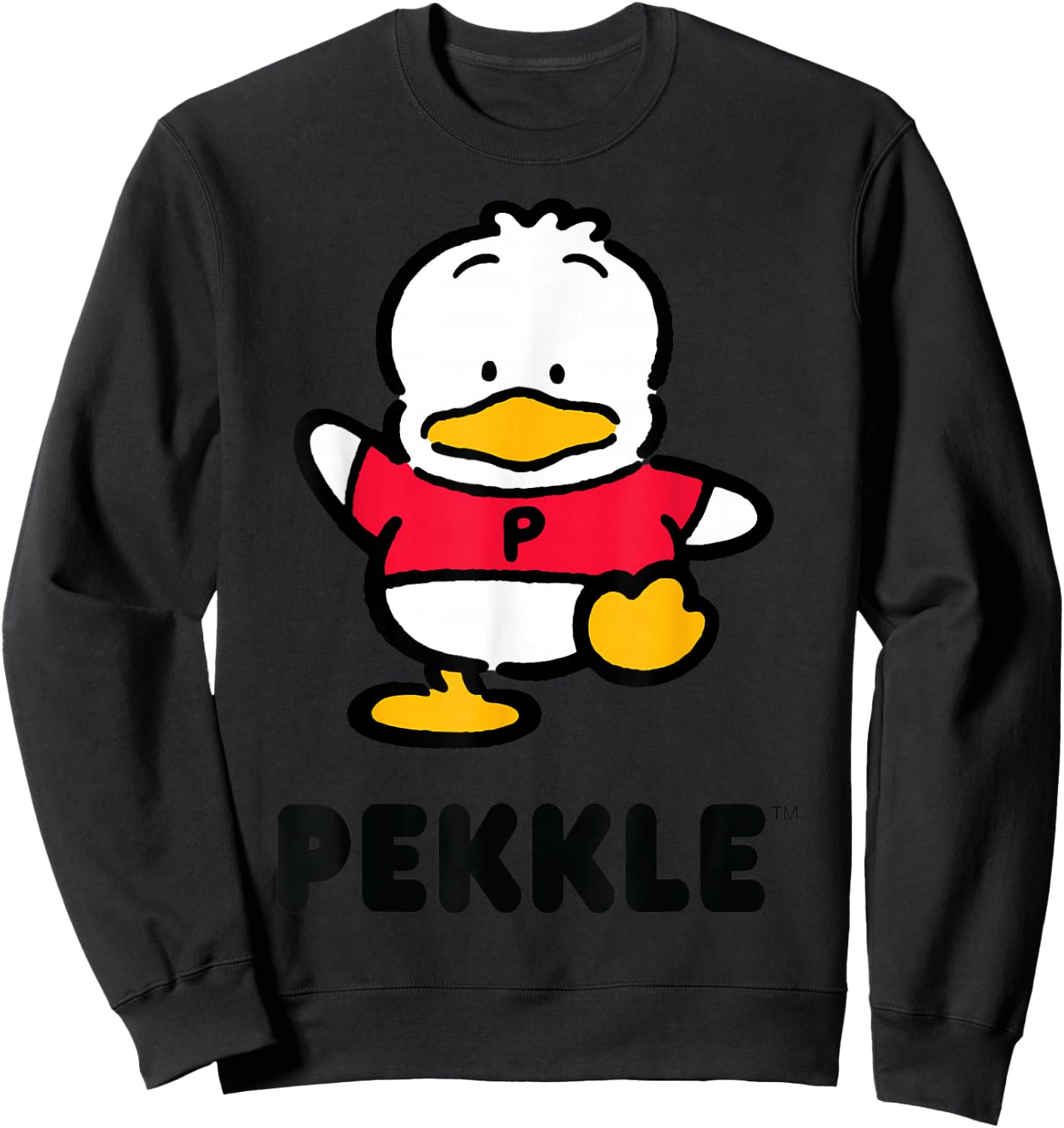 Pekkle Character Front and Back Sweatshirt - Sweatshirt | Black