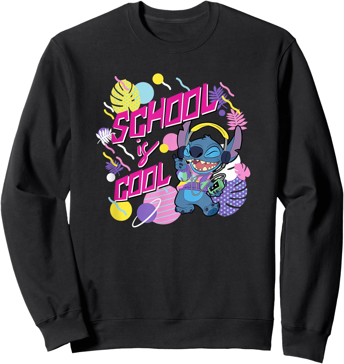 Disney Stitch School is Cool Sweatshirt - Sweatshirt | Black