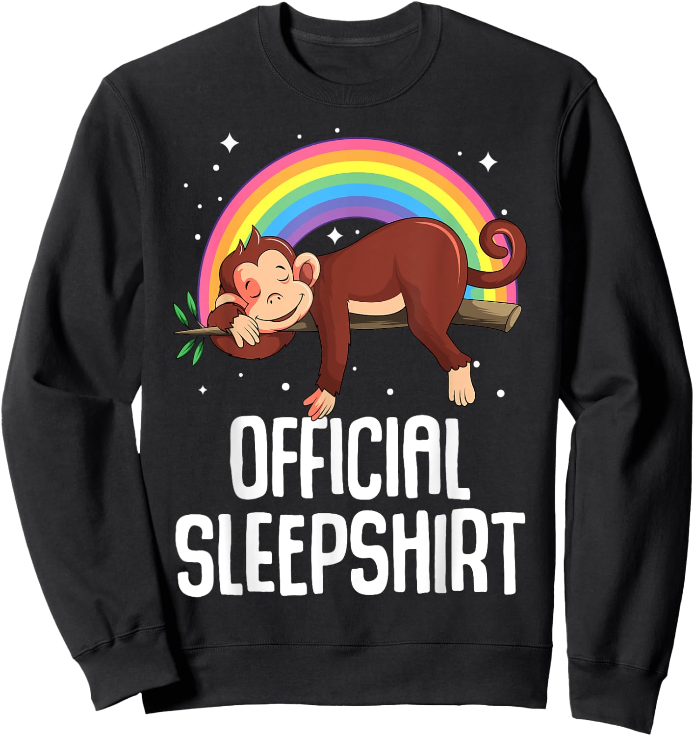 Monkey Official Sleepshirt Sweatshirt - Sweatshirt | Black