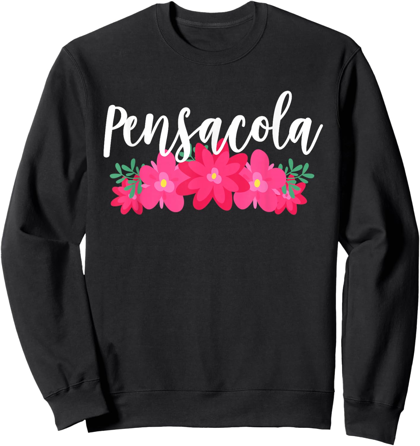 Pensacola Florida Tropical Vacation Sweatshirt - Sweatshirt | Black