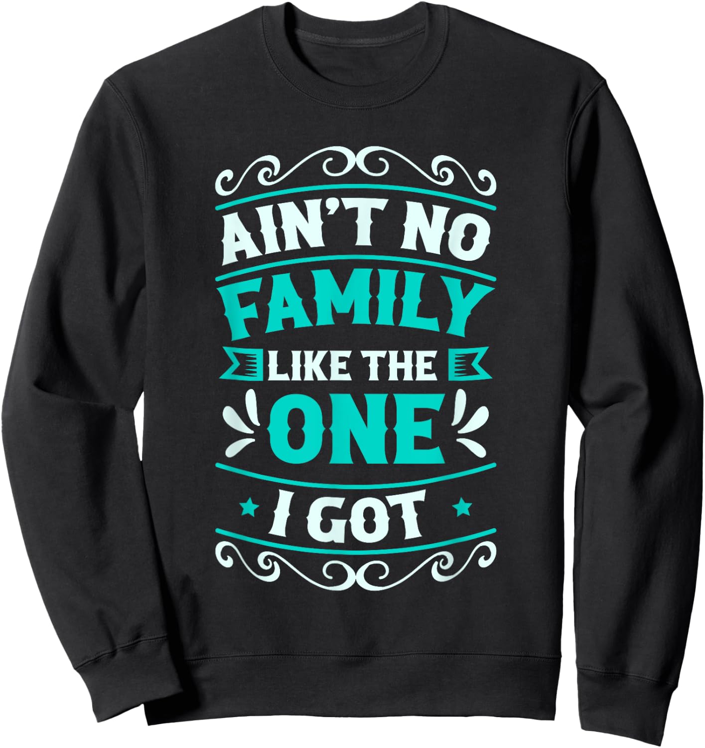 Ain't No Family Like The One I Got Family Reunion Sweatshirt - Sweatshirt | Black