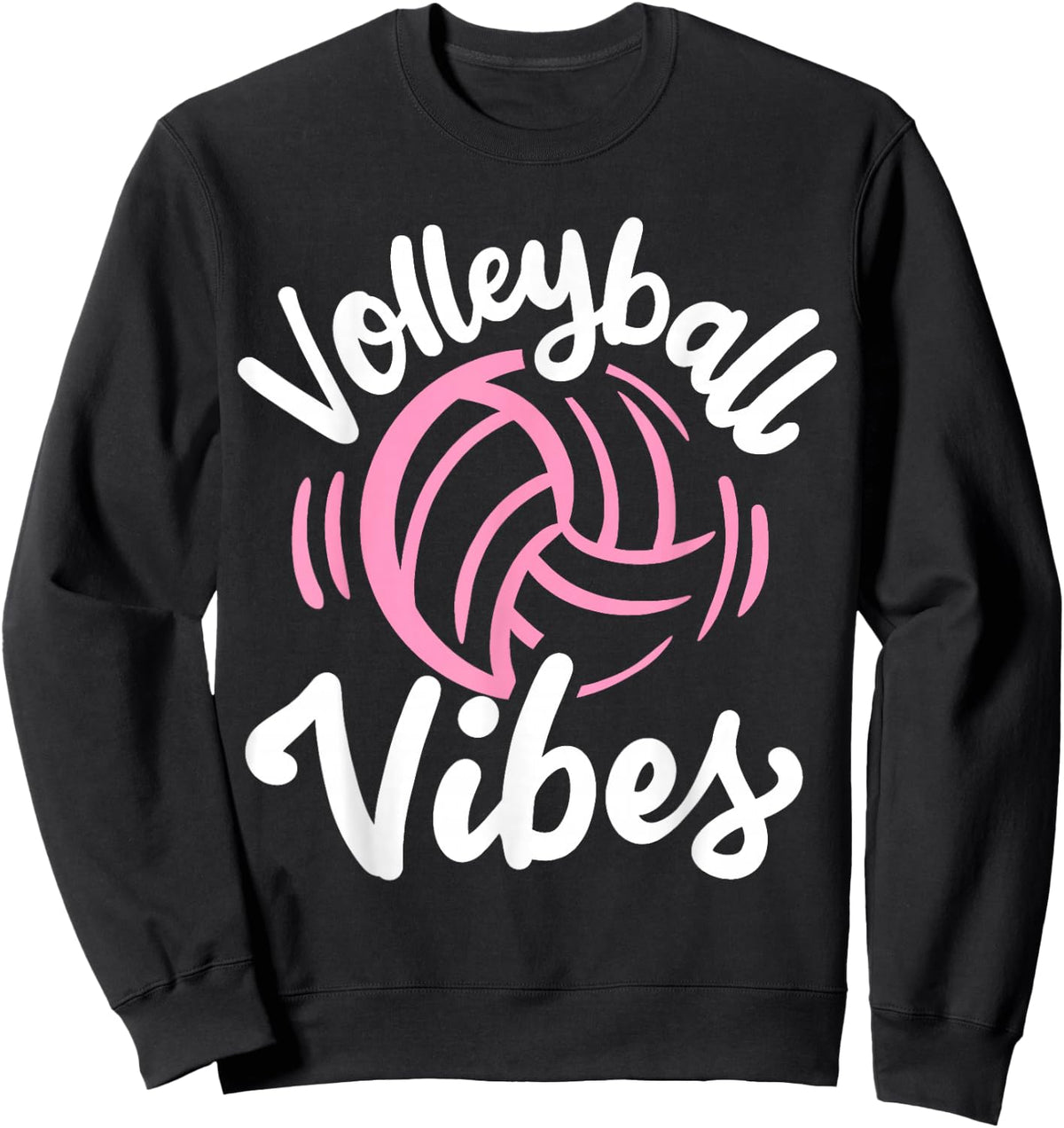 Volleyball Vibes Sweatshirt - Sweatshirt | Black