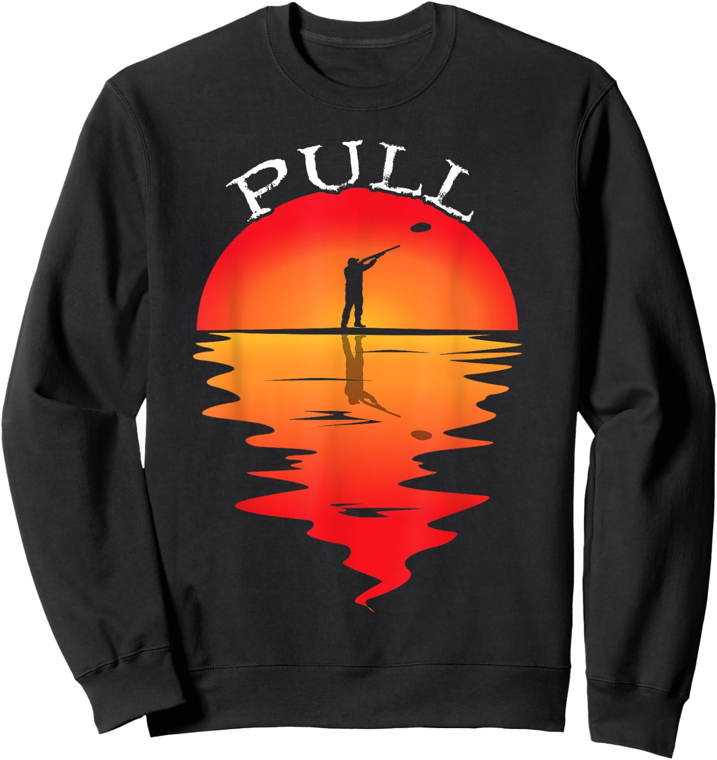 Trap Shooting Clay Pigeon Shooting Skeet Shooting Sweatshirt - Sweatshirt | Black