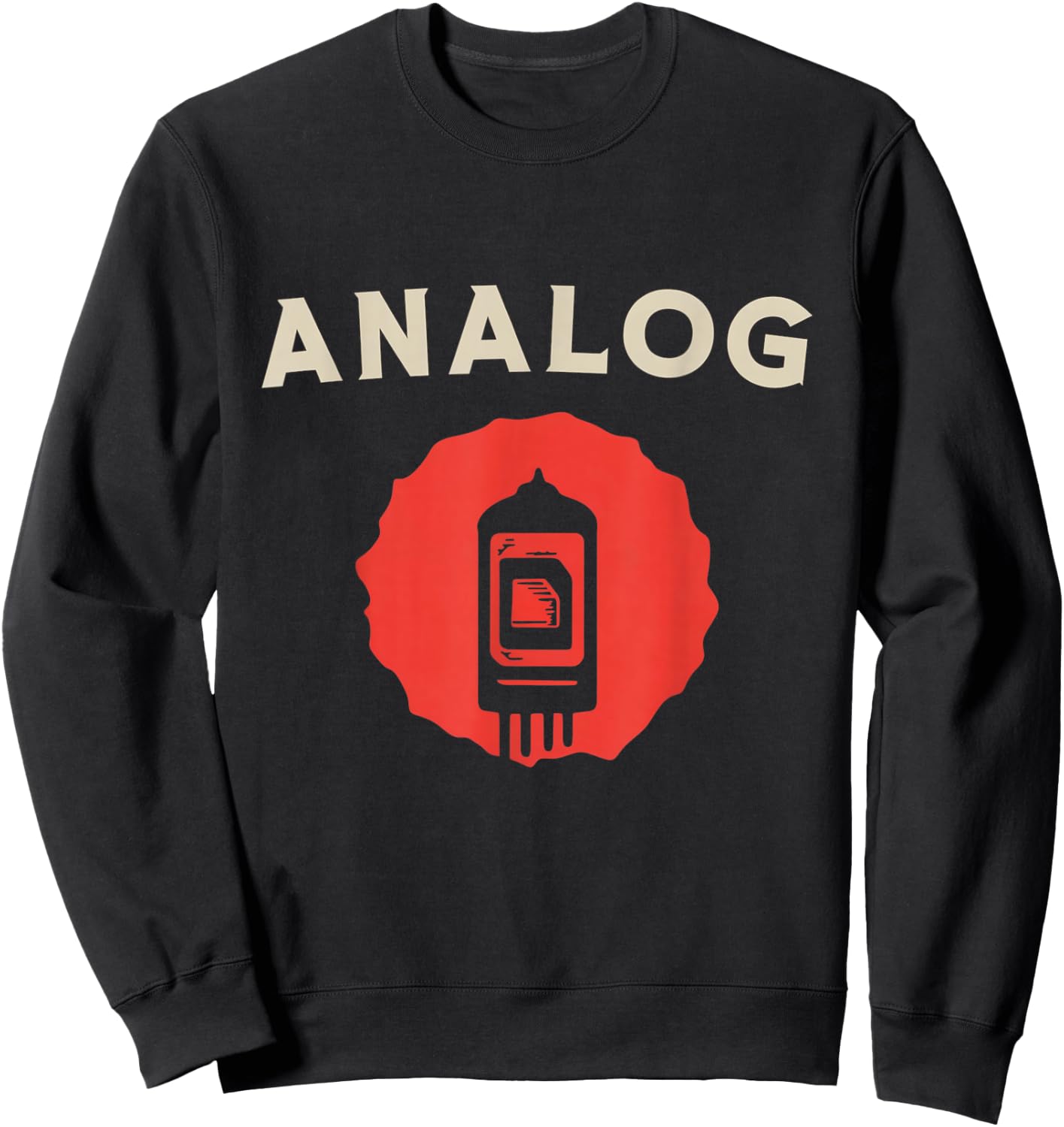 Vintage Vacuum Tube Analog Retro Amplifier Valve Amp Music Sweatshirt - Sweatshirt | Black