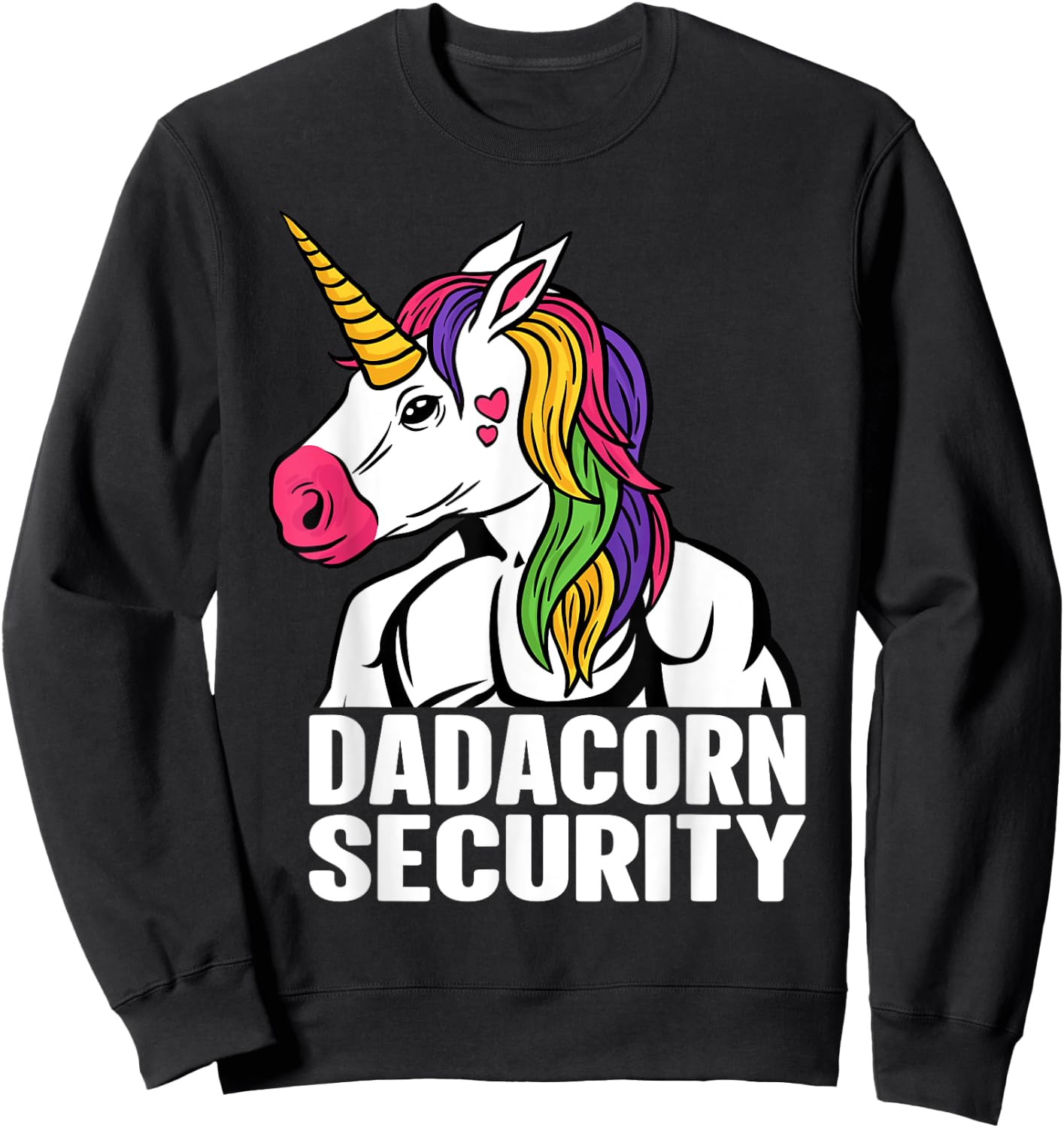 Unicorn Headband Adult Unicorn Onesie Unicorn Security Sweatshirt - Sweatshirt | Black