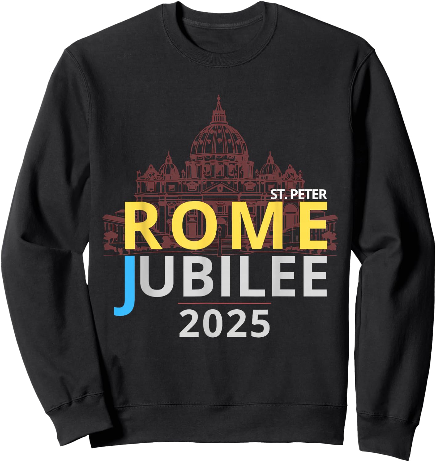 Rome Jubilee 2025 - St. Peter's Square Sweatshirt - Sweatshirt | Black