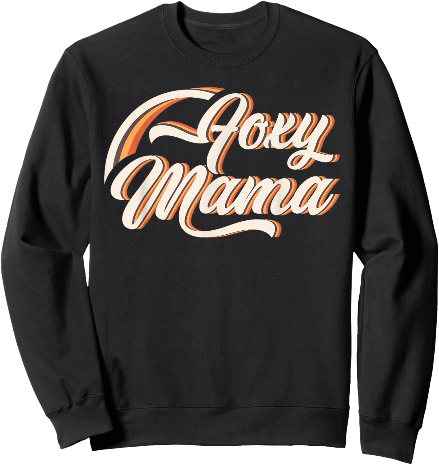 Foxy Mama Roller Disco Outfit 70s Costume Sweatshirt - Sweatshirt | Black