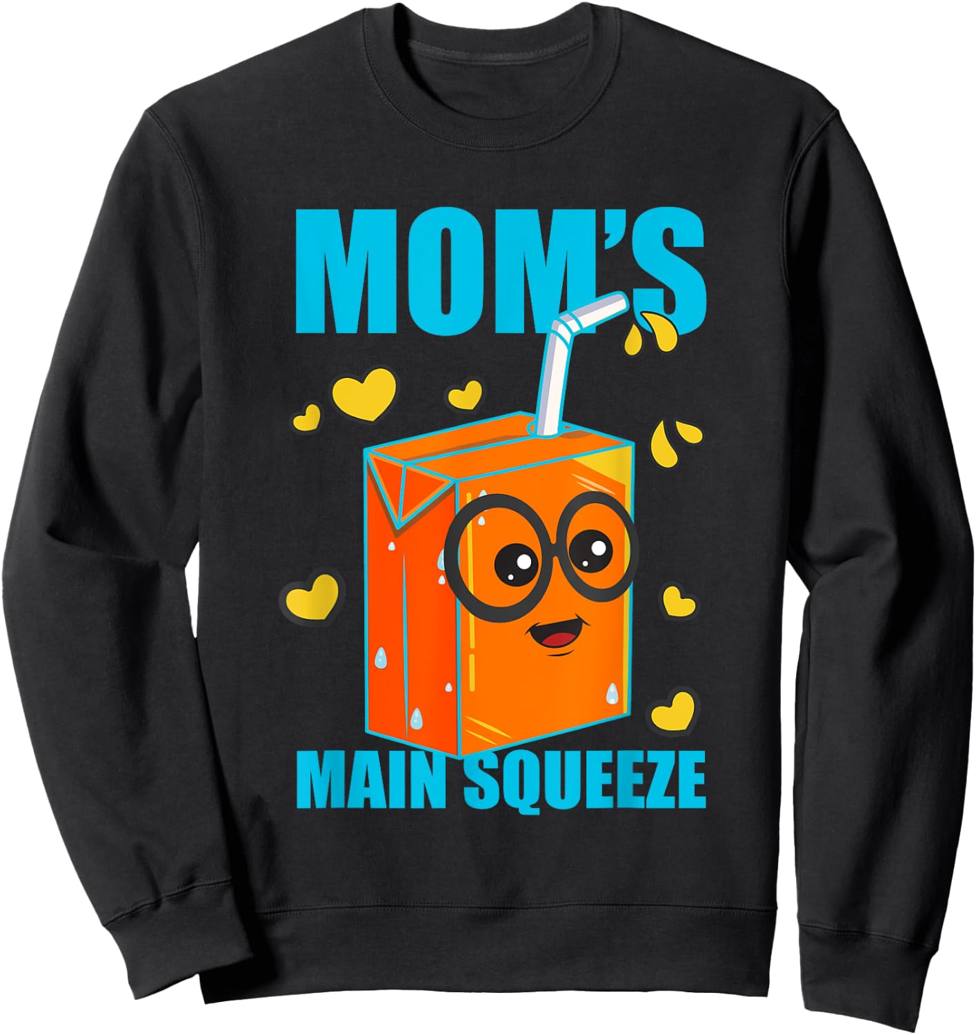Cute Funny Moms Main Squeeze Funny Juicebox Boy Girl Toddler Sweatshirt - Sweatshirt | Black