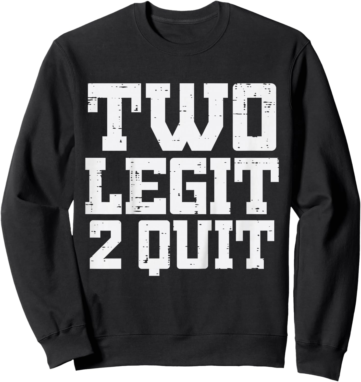 2nd Birthday Two Legit 2 Quit 2 Years Old Girls Boys Kids Sweatshirt - Sweatshirt | Black