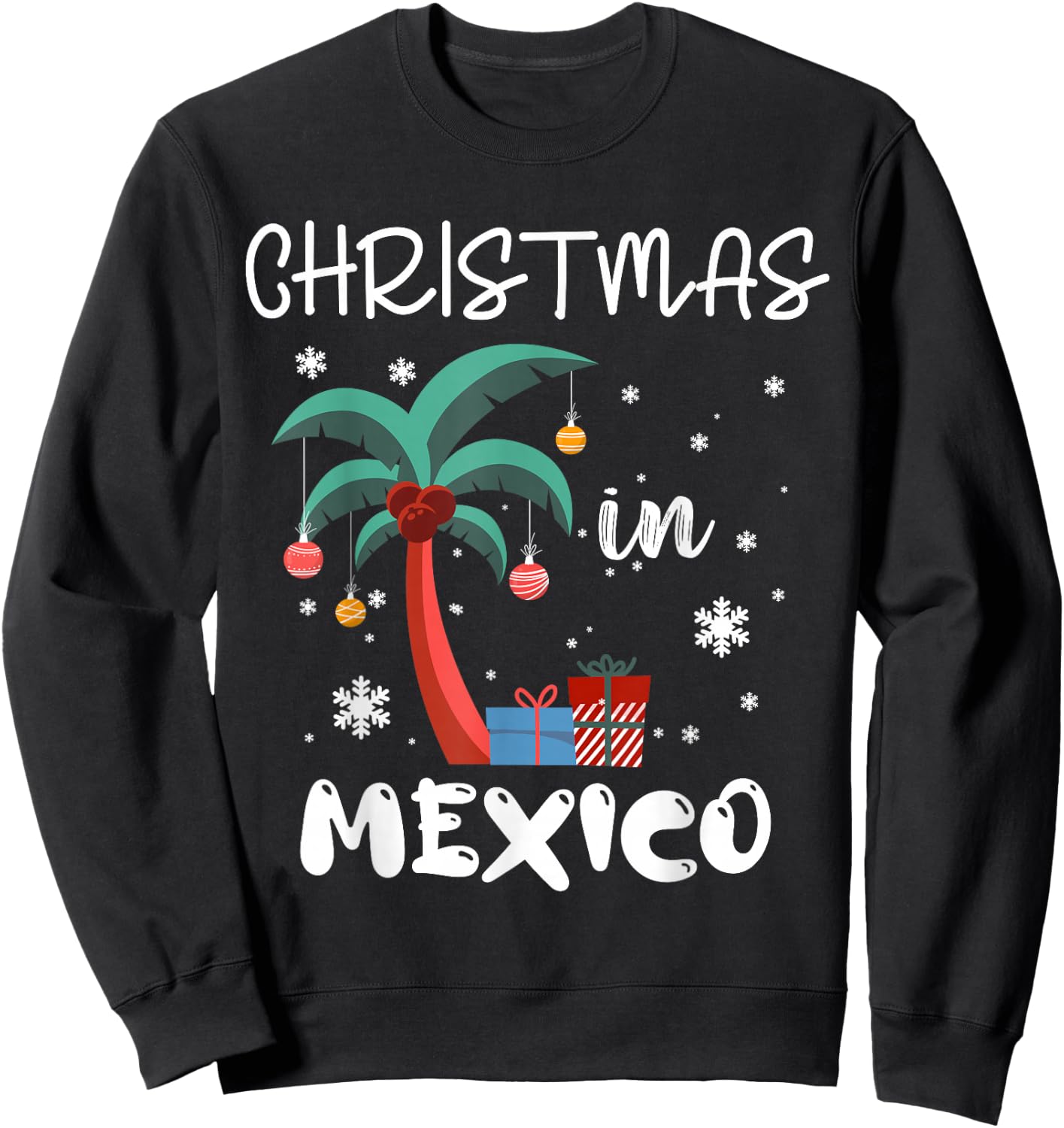 Christmas In MEXICO Trip 2025 Family Reunion Matching Sweatshirt - Sweatshirt | Black