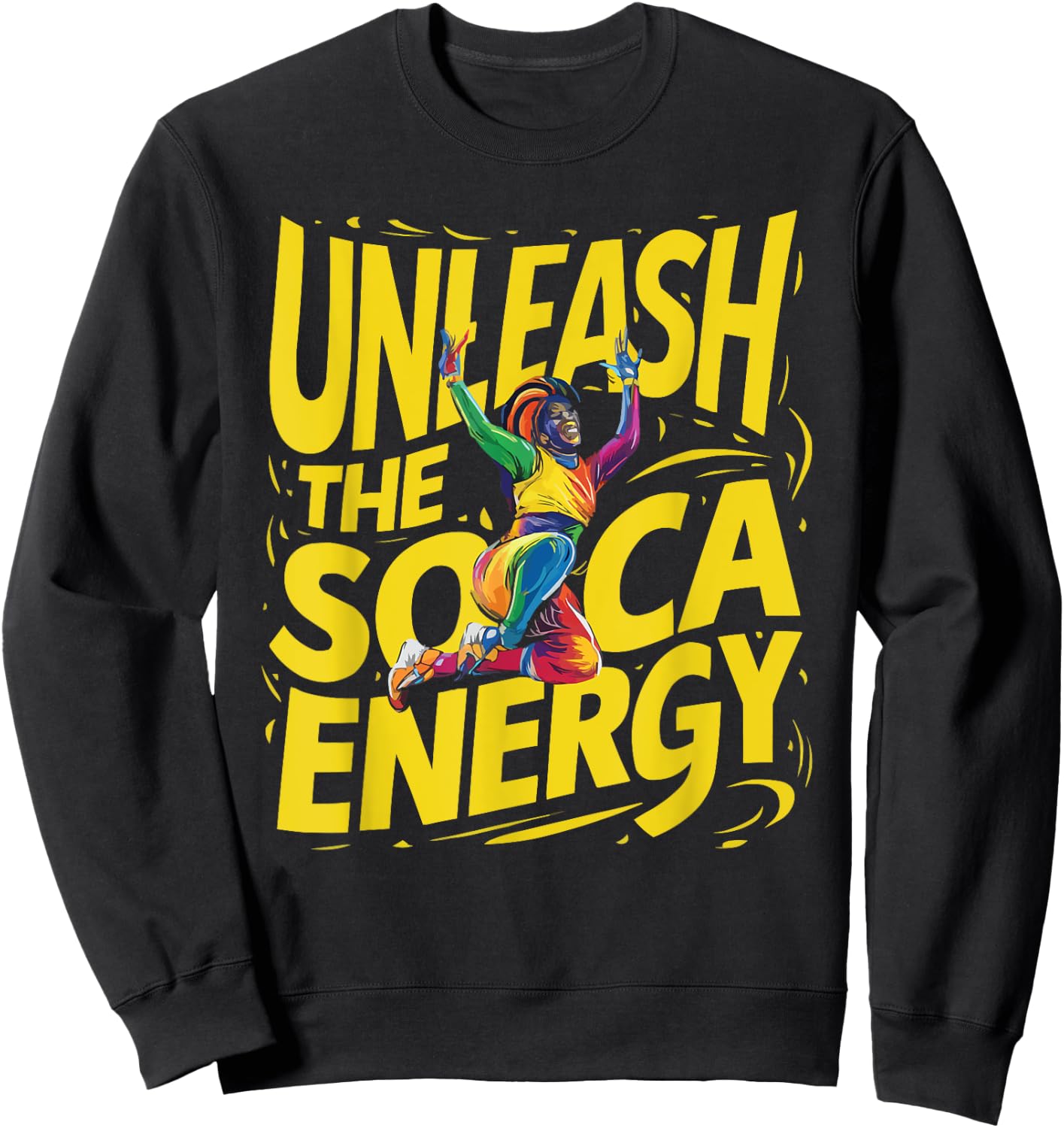 Soca Dancing Trinidad And Tobago Dancer Soca Music Sweatshirt - Sweatshirt | Black