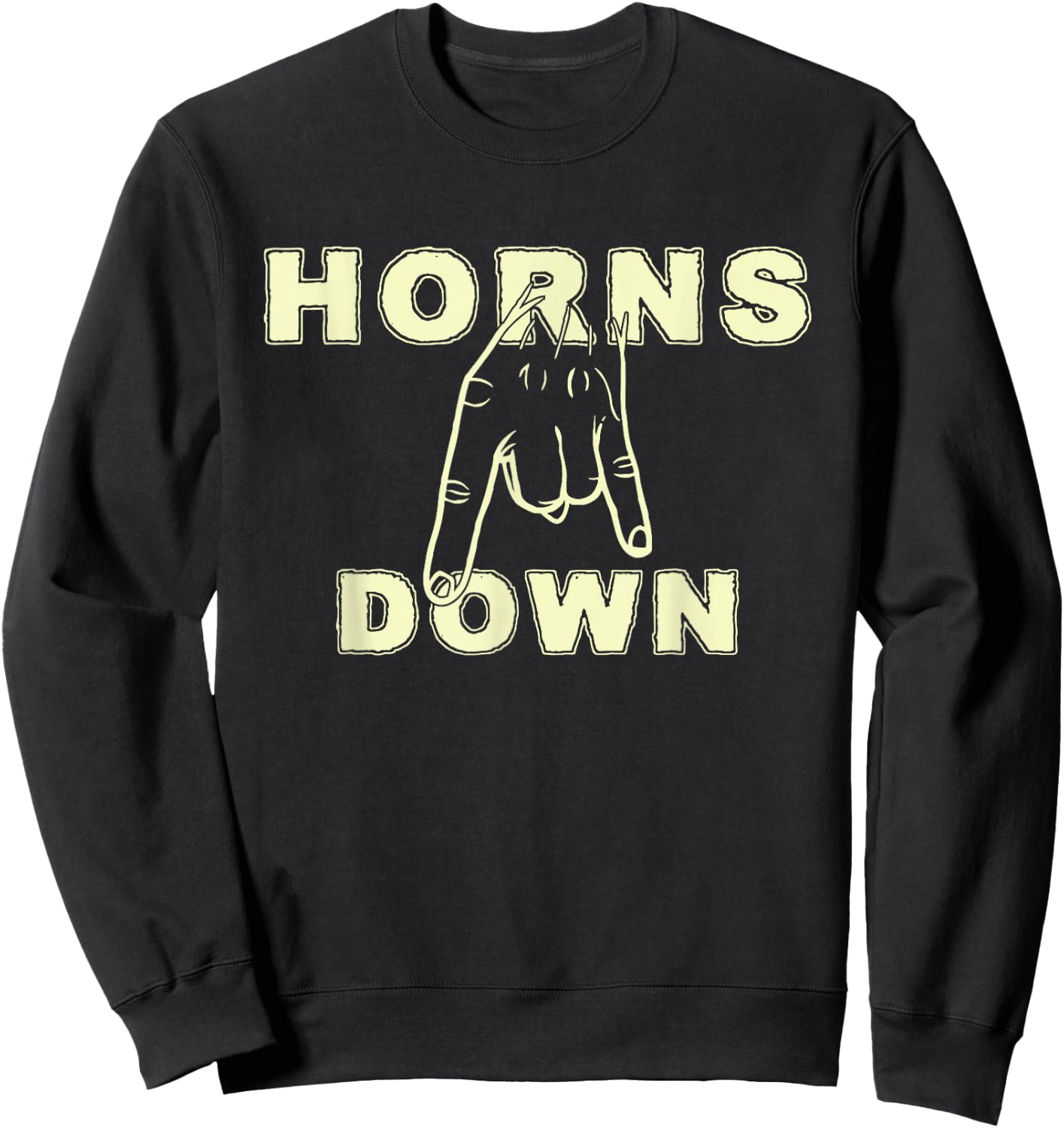 Horns Down Shirt Horns Down Texas Tuck Fexas Sweatshirt - Sweatshirt | Black