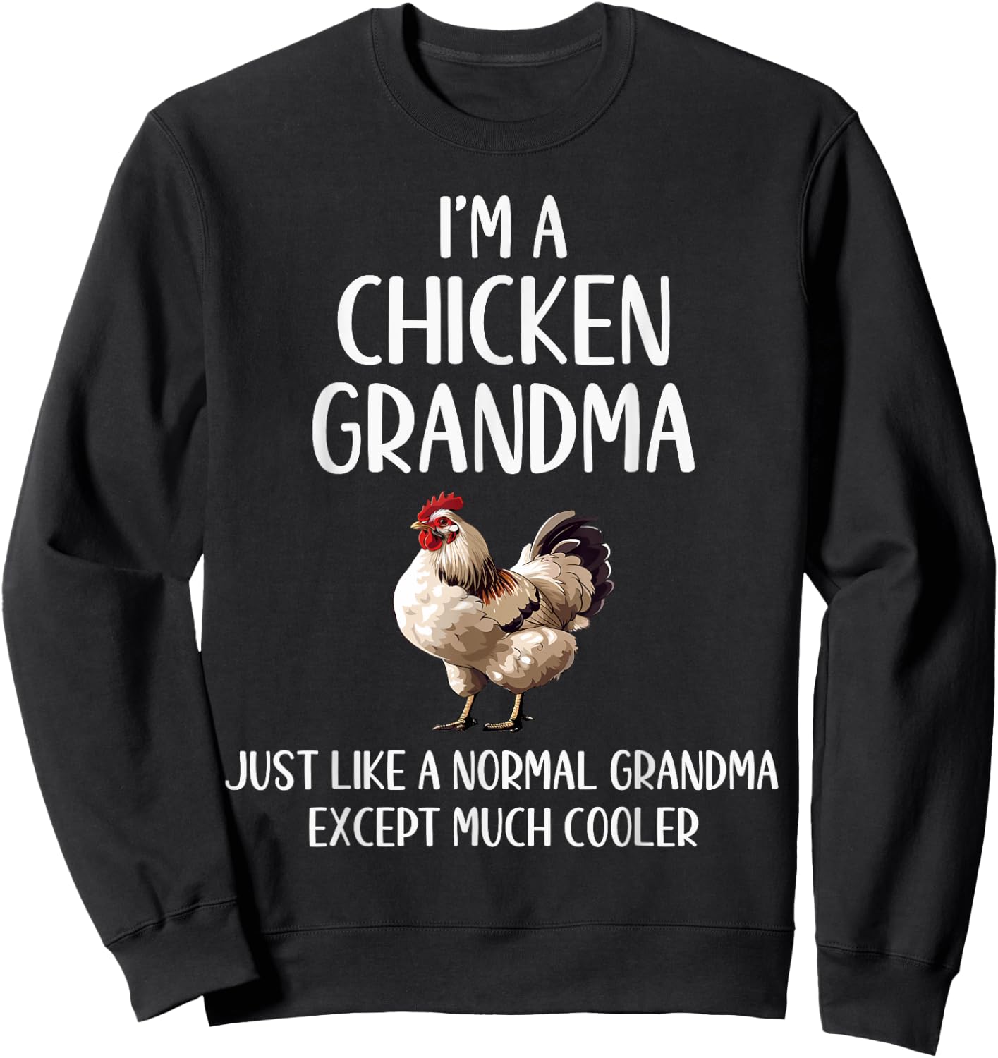 Chicken Grandma Definition Chicken Lovers Farmer Mothers Day Sweatshirt - Sweatshirt | Black