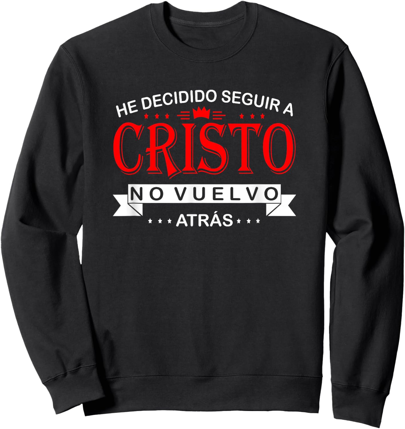 camisas cristianas en espanol Spanish christian shirts Sweatshirt - Sweatshirt | Black