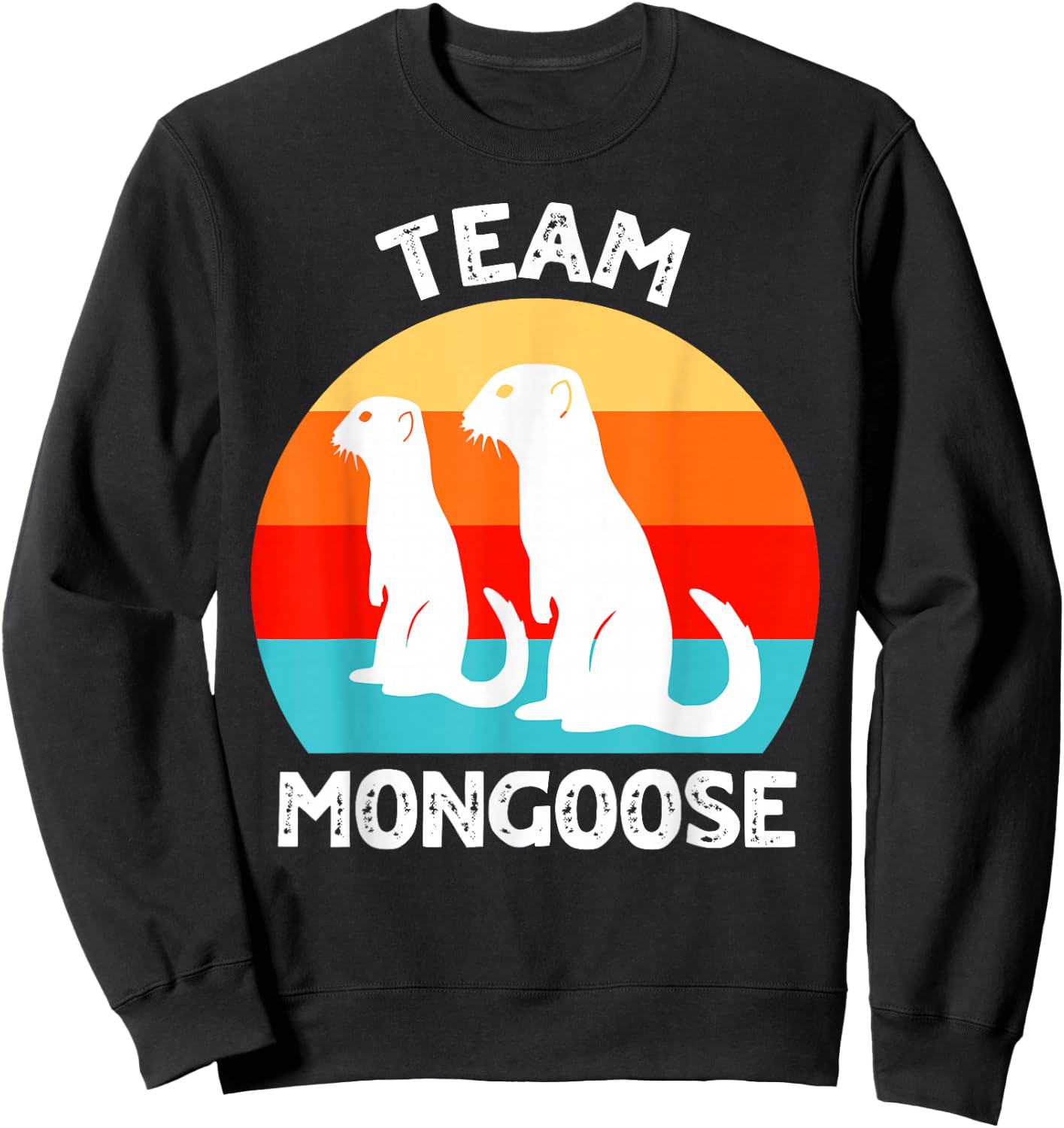 Funny Mongooses , Small, Black Sweatshirt - Sweatshirt | Black