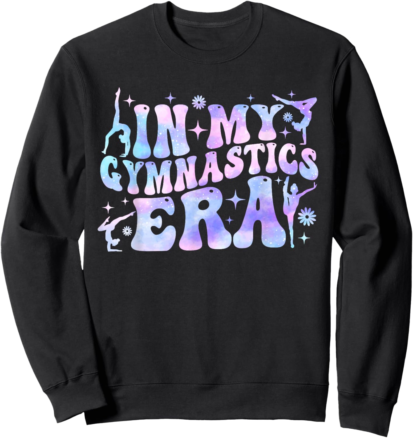 In My Gymnastics Era Women Girls Retro Gymnast Exercise Sweatshirt - Sweatshirt | Black