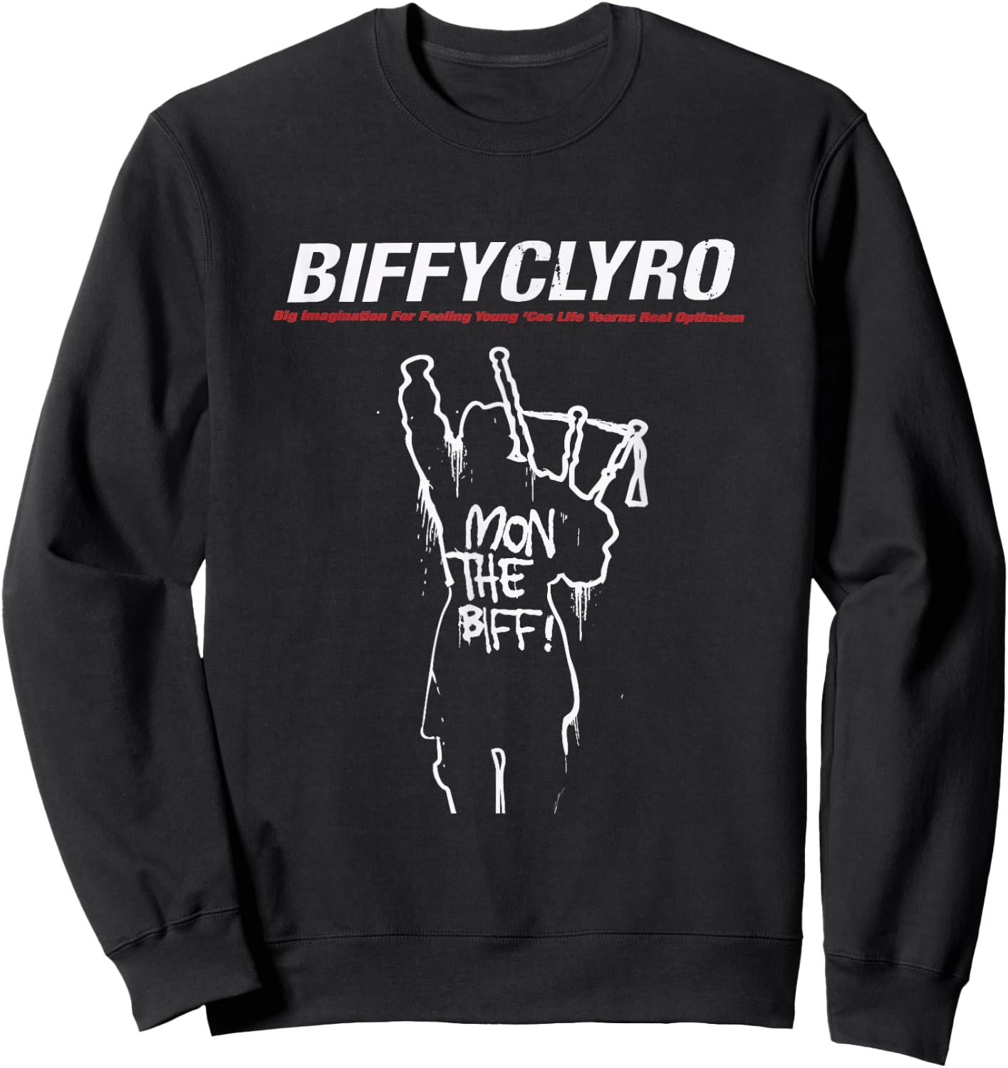 Biffy Clyro Mon the Biff Black Sweatshirt - Sweatshirt | Black