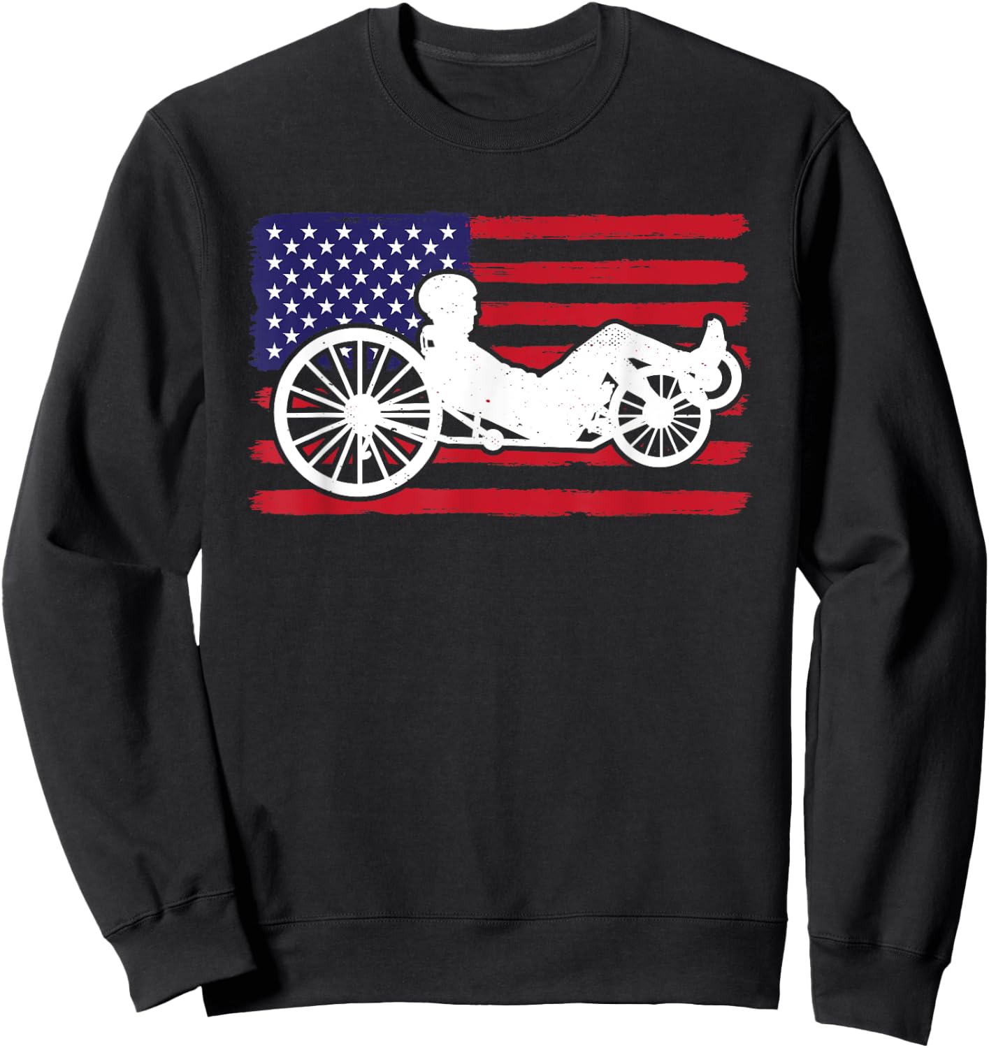 Recumbent Bike Lover Cycling Lover Triker Recumbent Trike Sweatshirt - Sweatshirt | Black